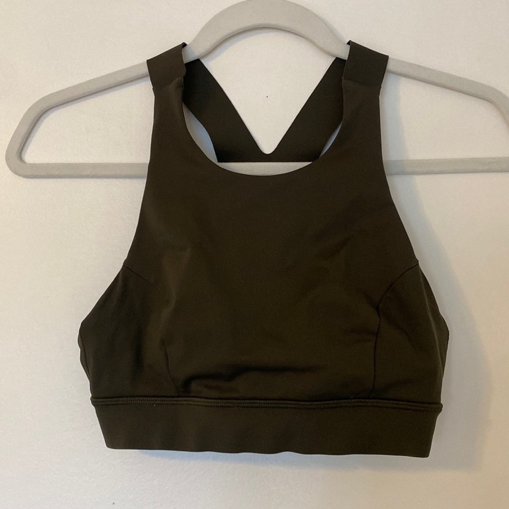 Lululemon olive sports bra
